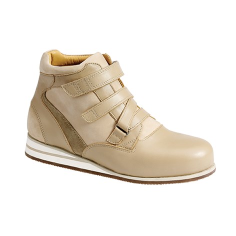 3661.1600 Piedro Womens Casual Boots Taupe Combination Velcro.jpg