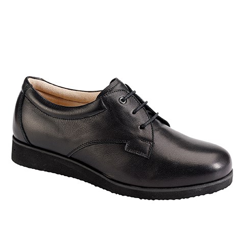 3330.9800 Piedro Ladies Diabetic Shoes Black Leather Lace.jpg