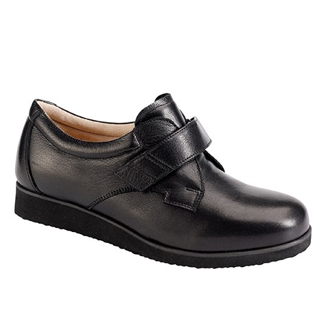 3335.9800 Piedro Ladies Diabetic Shoes Black Leather Velcro.jpg