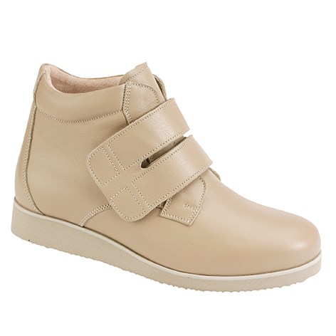 3345.1600 Piedro Ladies Diabetic Boots Taupe Velcro.jpg